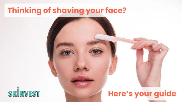 Face shaving women