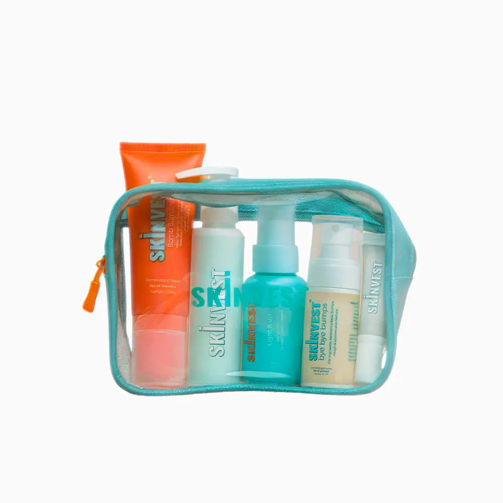 Skincare pouch kit hotsell