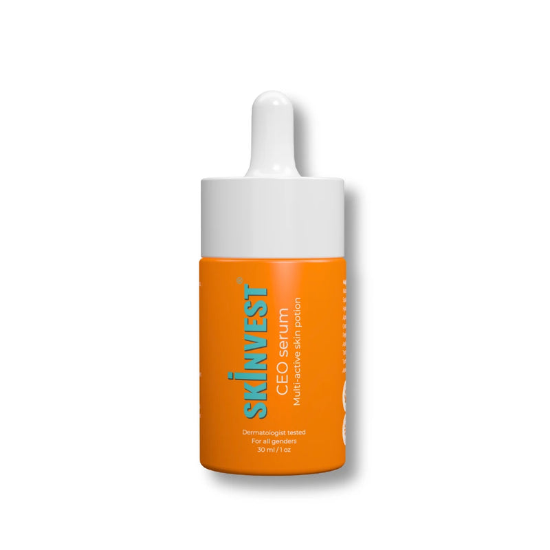 CEO Serum with 25 active ingredients for acne control, brightening, hydration, and barrier repair