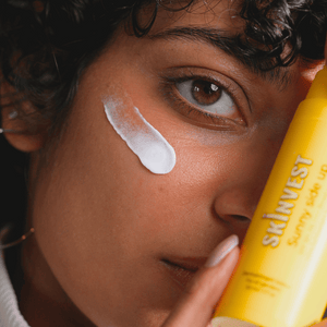 Skinvest 4-Step Daily Skincare Routine with cleanser, serum, moisturizer, and sunscreen