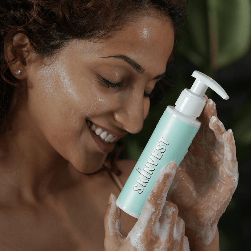 4 steps AM skincare routine