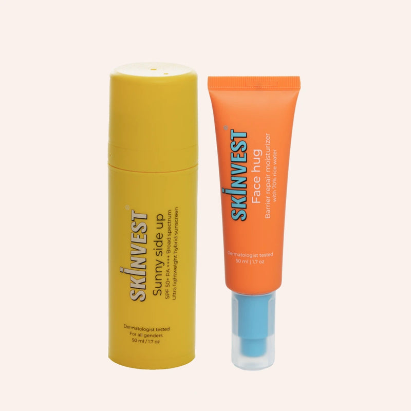 Face Hug Barrier Repair Moisturizer + Sunny Side Up Hybrid Sunscreen