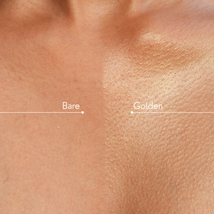 Molten gold shimmer drops with body brush