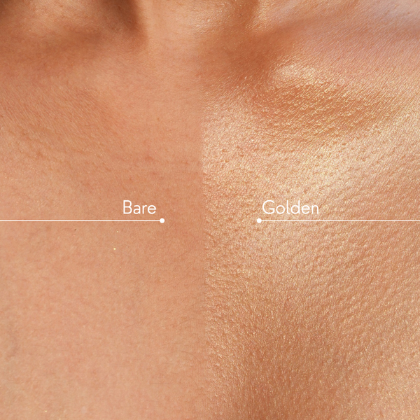 Molten gold shimmer drops with body brush