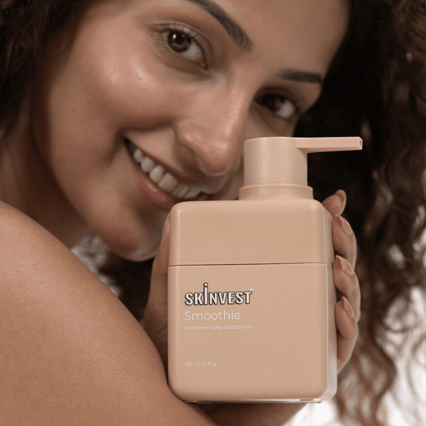 Skinvest smoothie in shower body conditioner