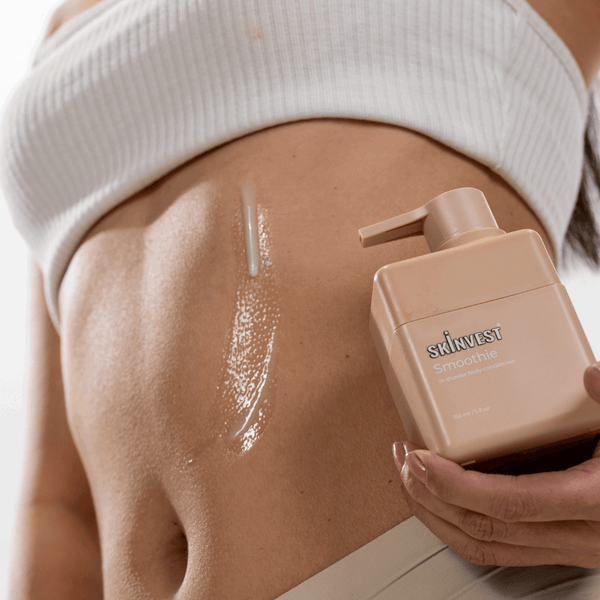 Skinvest smoothie in shower body conditioner