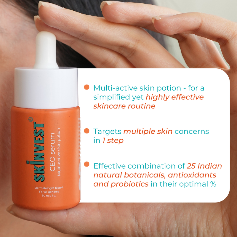 Multi-active face serum that targets acne, pigmentation, pores, and uneven skin tone in one step