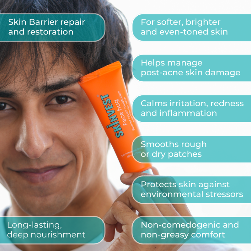 Face Hug Barrier Repair Moisturizer packaging – soothing care for dull skin